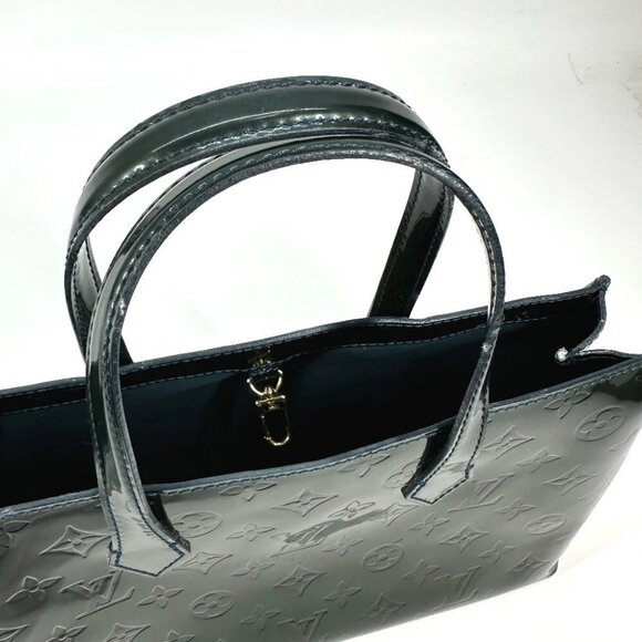 LOUIS VUITTON MonogramVernis WilsherePM Bag Tote Bag Hand Bag - Picture 14 of 16